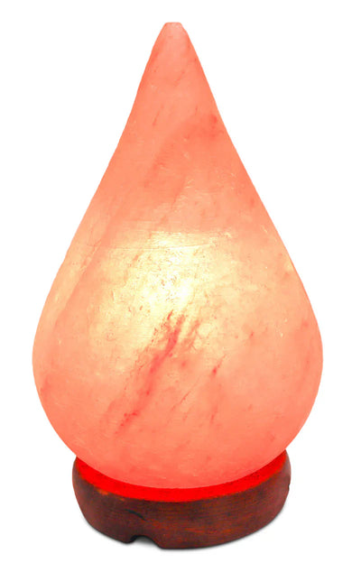 "Himalayan Salt Tear Drop Shape Lamp – Natural Salt Lamp Beauty"