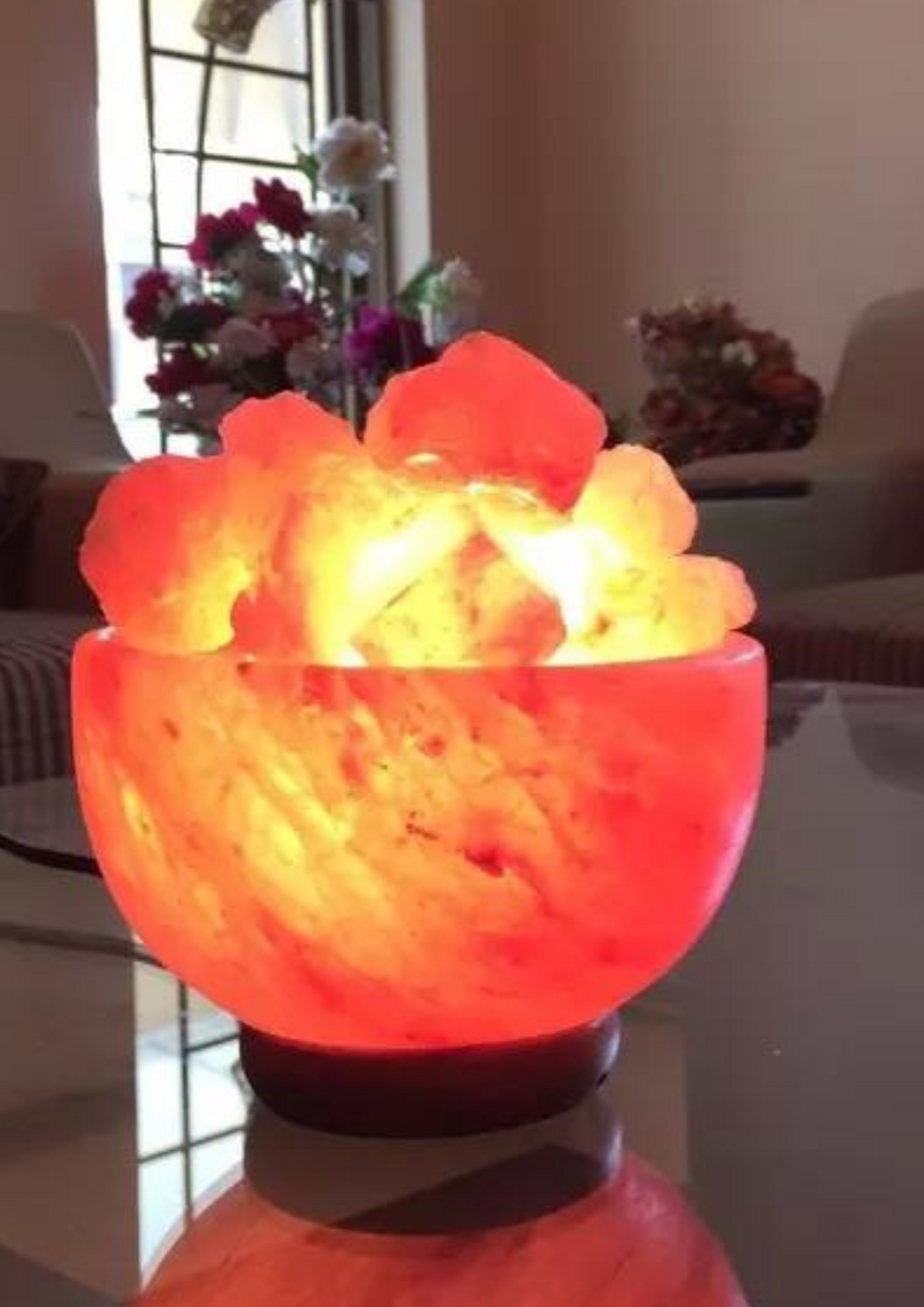 Himalayan Pink Salt Fire Bowl Lamp